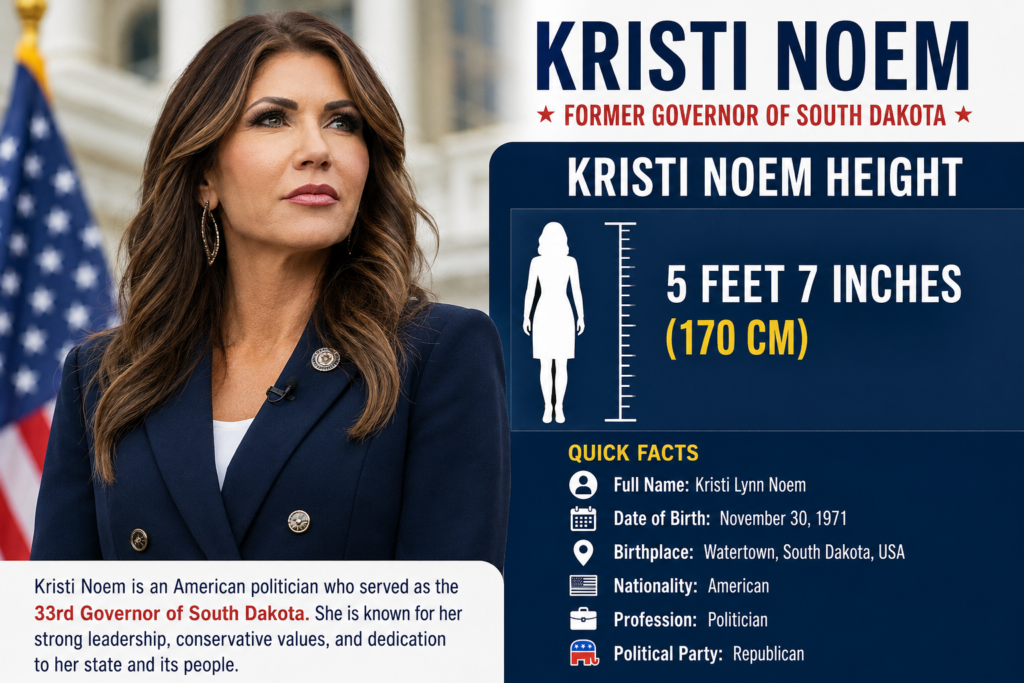 kristi noem height
