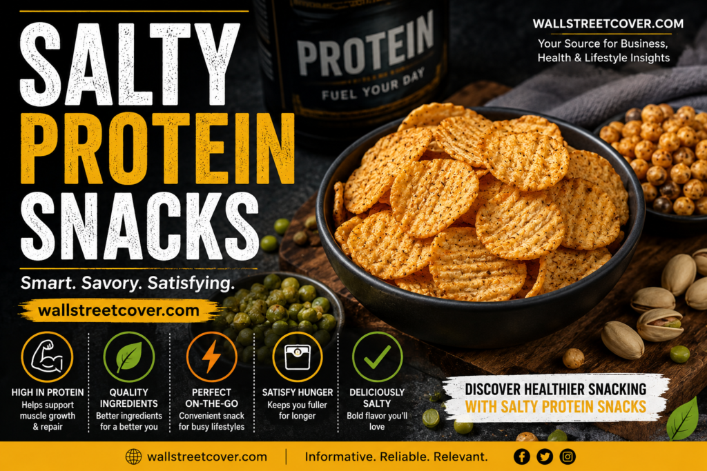 Salty protein snacks served with protein-rich ingredients