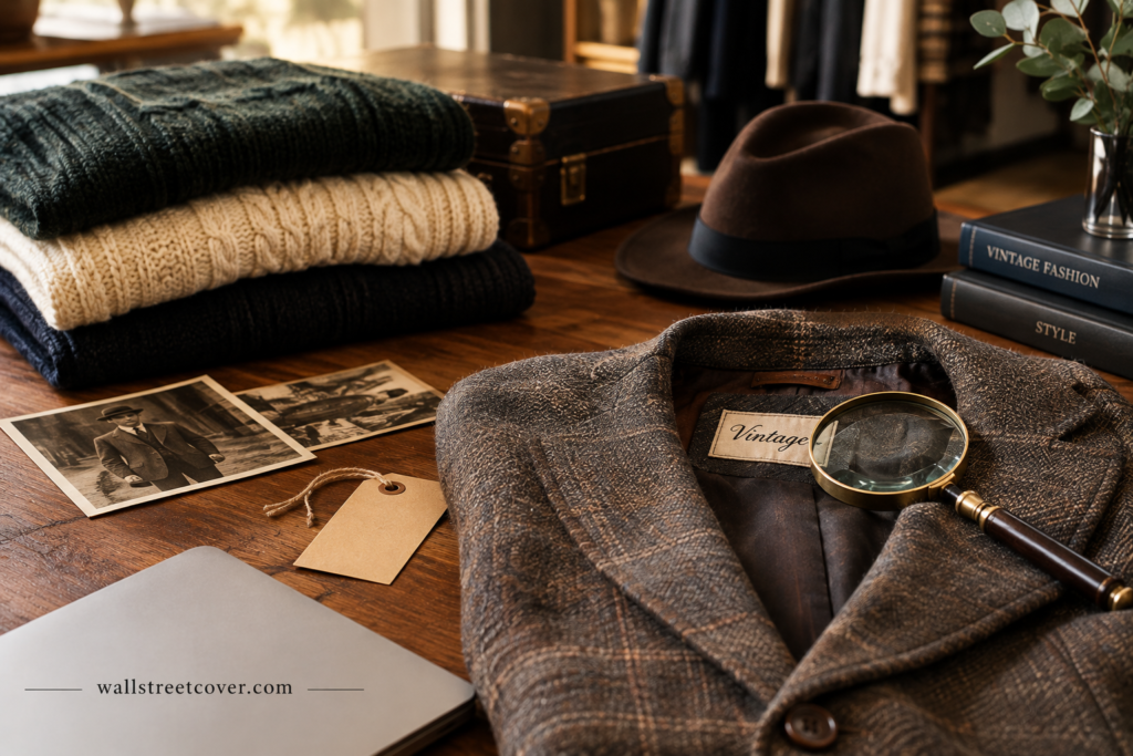 How to identify authentic vintage clothing using labels, fabric, construction, and vintage details